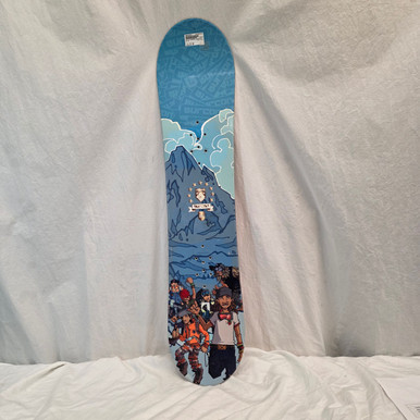 Used Burton CHOPPER Boys Snowboard Only Royal Blue 111 cm
