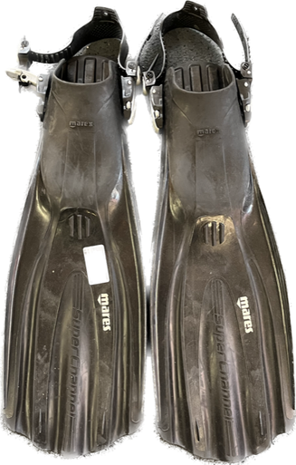 Used Mares SUPER CHANNEL Underwater Fins Black LG