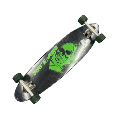 101 skateboard one o one サイズ　L Zero Skateboard Complete Single Skull Black/White 8.62