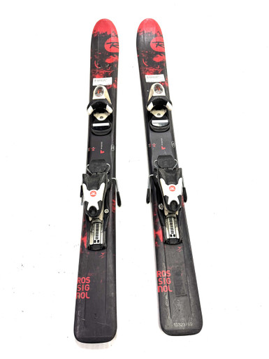 Used Rossignol SQUAD PRO7 Boys DH Ski/Binding Black 93 cm