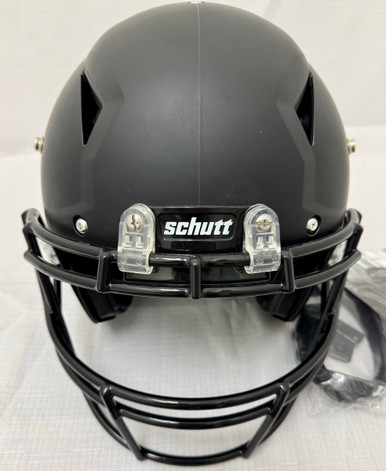 flat black youth football helmets Matte Blank Riddell Revolution Speed Mini Helmet (Decorative Mini Helmet - NOT Wearable facemask and clip to reduce impact force Schutt Sports F7 Air Youth