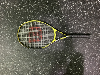 Used Wilson FUSION XL Adult Tennis Racquet Black 3 3/8