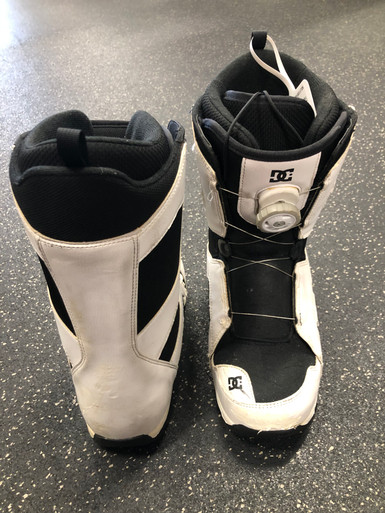 Used DC Shoes SCOUT Mens Snowboard Boots White Senior 9.5