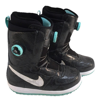 Used Nike 7 NIKE ZF1 BOA SB BOOTS Womens Snowboard Boots Grey Senior 7