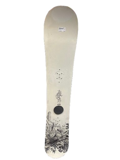 Used Burton A59 Mens Snowboard Only Black And White 159 cm
