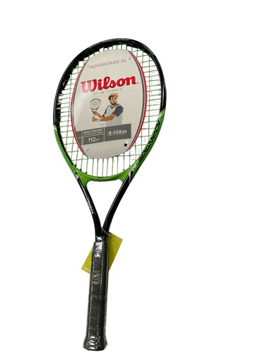 Used Wilson ADVANTAGE XL Adult Tennis Racquet Green 4 3/8
