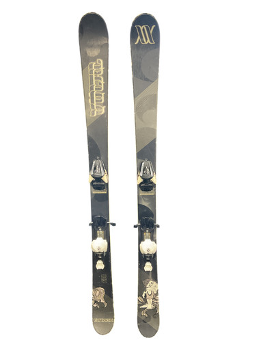 Used Volkl GOTAMA 138CM SALOMON L7 BIND DH Ski/Binding Black 138 cm