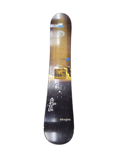 Used Element OXYGEN Mens Snowboard Only Yellow 155 cm