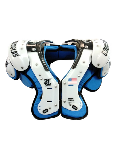 Used Douglas FB Shoulder Pads Royal Blue XS