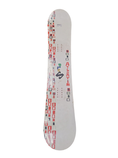 Used Burton ATLANTIS Womens Snowboard Only White 147 cm