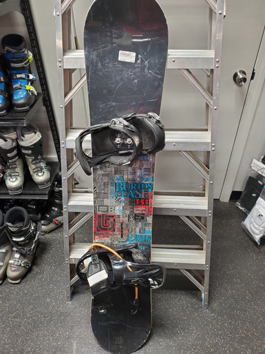 Used Burton CLASH Mens Board/Bindings Black 151 cm