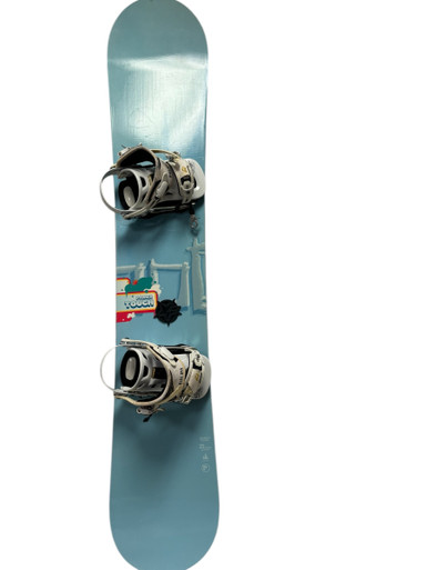 Used Palmer TOUCH 151cm Womens Snowboard Carolina Blue w/ SM Ride