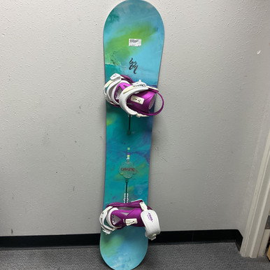 Used Burton FEATHER Womens Board/Bindings Carolina Blue 144 cm
