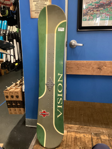 Used Vision STOMP Mens Snowboard Only Green 135 cm