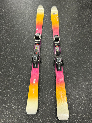 Used K2 LUV STRUCK 80 Womens DH Ski/Binding Purple 156 cm