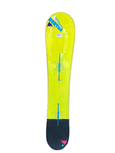 Used Burton SHERLOCK Mens Snowboard Only Black And Optic Yellow 160 cm