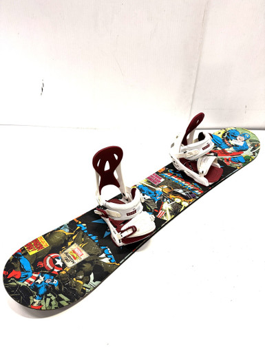 Used Burton MARVEL COMICS W/ ROME SHIFT S/M BINDINGS Boys