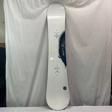 Used Burton CUSTOM Mens Snowboard Only White 154 cm