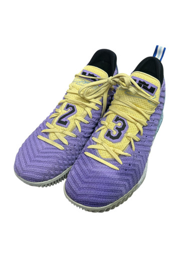 lebron 16 purple yellow
