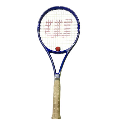 Used Wilson HIGH BEAM 95 Adult Tennis Racquet Navy Blue 4 3/8