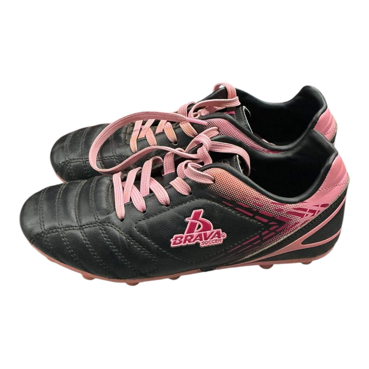 Brava Soccer Cleats Black And Pink Junior 03.5