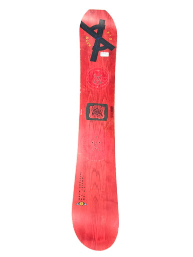 Used Burton ASYM AIR Mens Snowboard Only Red 160 cm