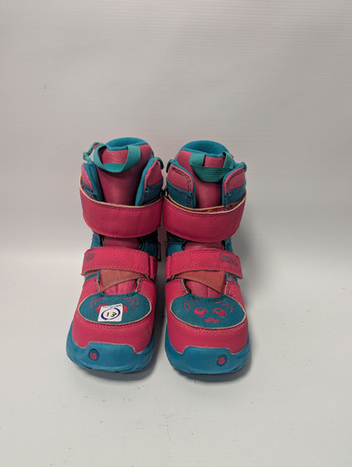 Used Burton MINI GROM SNOWBOARD BOOTS Girls Snowboard Boots Pink