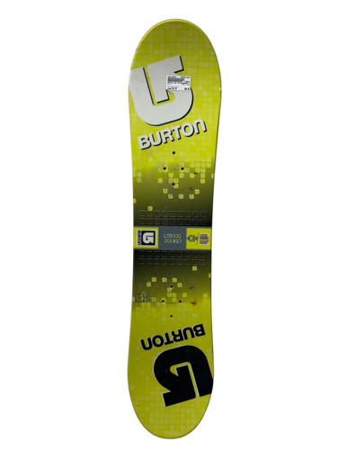 Used Burton LTR100 Boys Snowboard Only Optic Yellow 100 cm