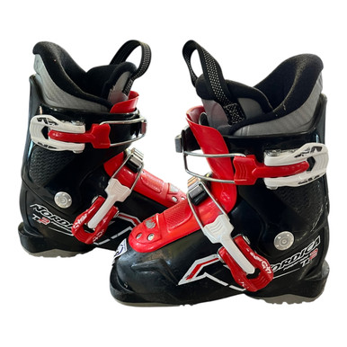 Used Nordica FIRE ARROW T2 Boys DH Ski Boot Black And Red 175 MP - Y11