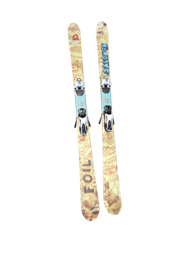 Used Salomon TENEIGHTY FOIL SKIS W/SALOMON 10TI BIND Mens DH Ski