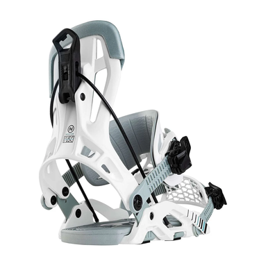 New Nidecker Flow Fuse Hybrid 2026 Snowboard Bindings- White LG