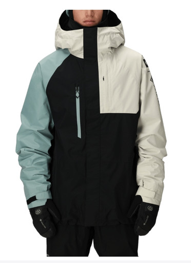 New 686 26 GORE-TEX CORE SHELL JACKET LIMESTONE COLORBLOCK MD