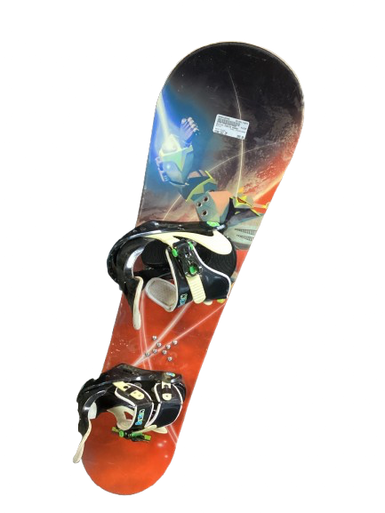 Used Burton JUNIOR BOARD Boys Board/Binding Orange 121 cm