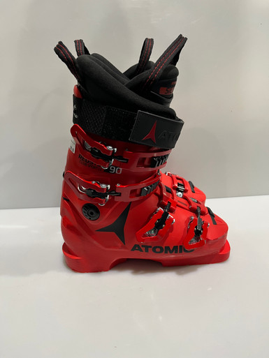 Used Atomic REDSTER 90 Boys DH Ski Boot Red 230 MP - J05 - W06