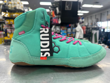 Used RUDIS COLT 3.0 Wrestling Shoes Teal Senior 13 display picture 1