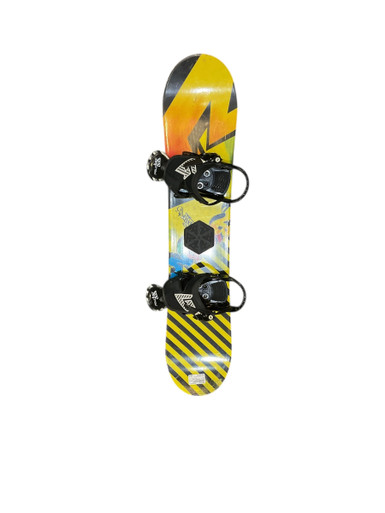 BURTON CHOPPER 115×BURTON MISSION SMALLS Used Burton CHOPPER 115CM Boys Board/Binding Black And Yellow 115 cm
