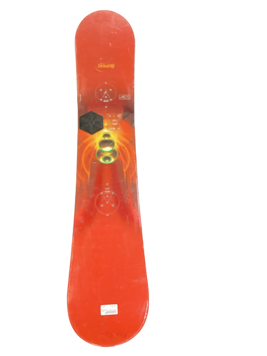 Used Burton CRUZER Boys Snowboard Only Red 145 cm