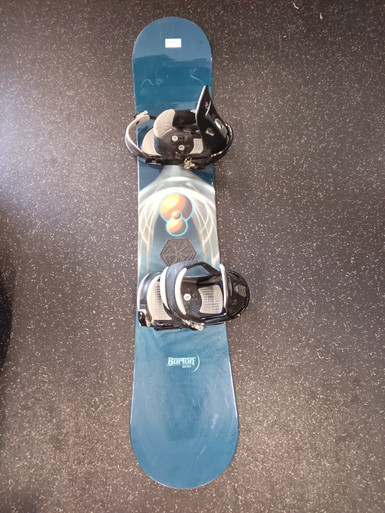 Used Burton CRUZER Mens Board/Bindings Navy Blue 155 cm