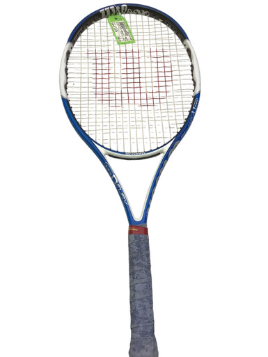 Used Wilson FURY HYBRID Adult Tennis Racquet Royal Blue 4 1/4