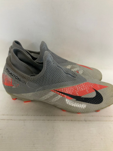 Used Nike PHANTOM VSN GHOST Soccer Cleats Grey Senior 7.5