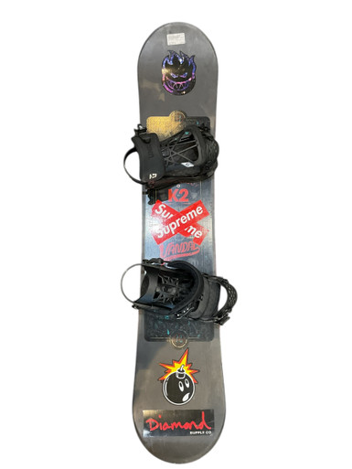 Used K2 VANDAL 137CM Boys Board/Binding Black 137 cm