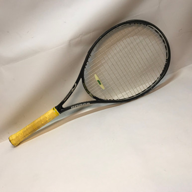 Used Prince O3 SPEED PORT BLACK Adult Tennis Racquet Black 4 3/8