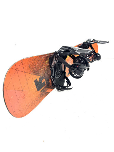 Used Burton LTR 140 W/ LG M8TRIX BND Mens Board/Bindings Orange 140 cm