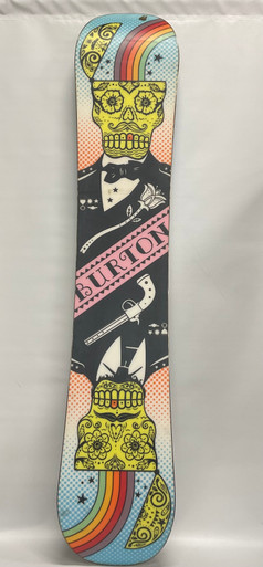 Used Burton GTWIN Womens Snowboard Only White/Black/Royal 149 cm