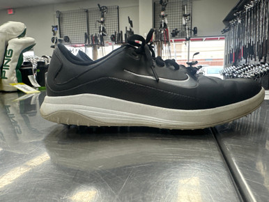 Used Nike FITSOLE Mens Golf Shoes Black Senior 9.5 display picture 1