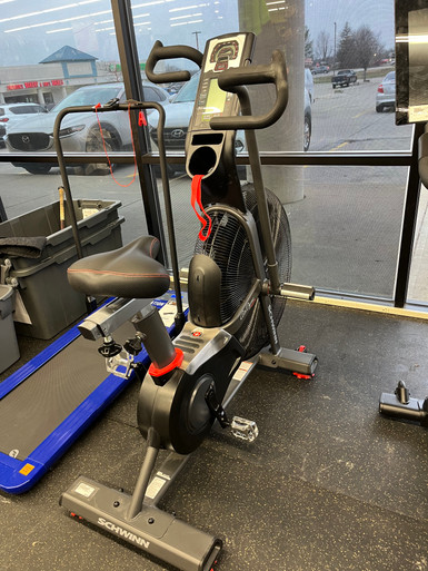 schwinn airdyne stationary bicycle AD7 the Airdyne AD7 Cardio Bike from Schwinn Fitness delivers versatile and challenging workouts. Vintage Schwinn AirDyne Dual Action