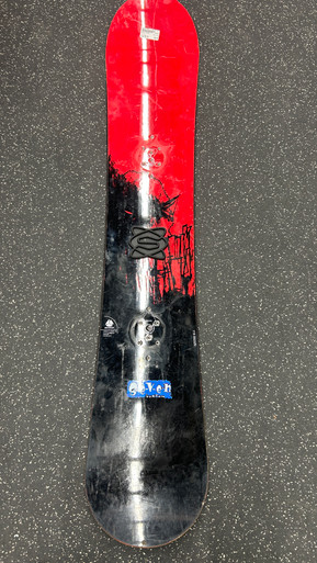 Used Burton SEVEN Mens Snowboard Only Red 157 cm