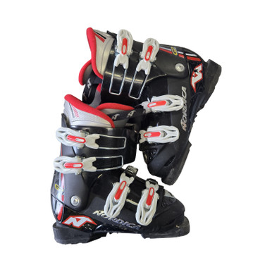 Used Nordica GPTJ BOOTS Boys DH Ski Boot Black 215 MP - J03