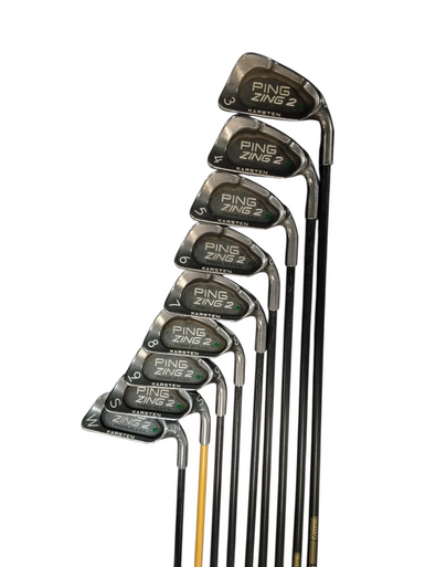 Used Ping ZING 2 GREEN DOT Mens Iron Set RH 3I-SW