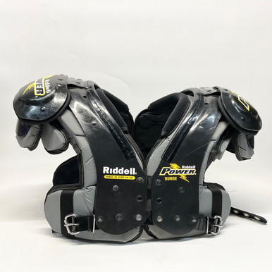 Used Riddell POWER SURGE FB Shoulder Pads Grey XL